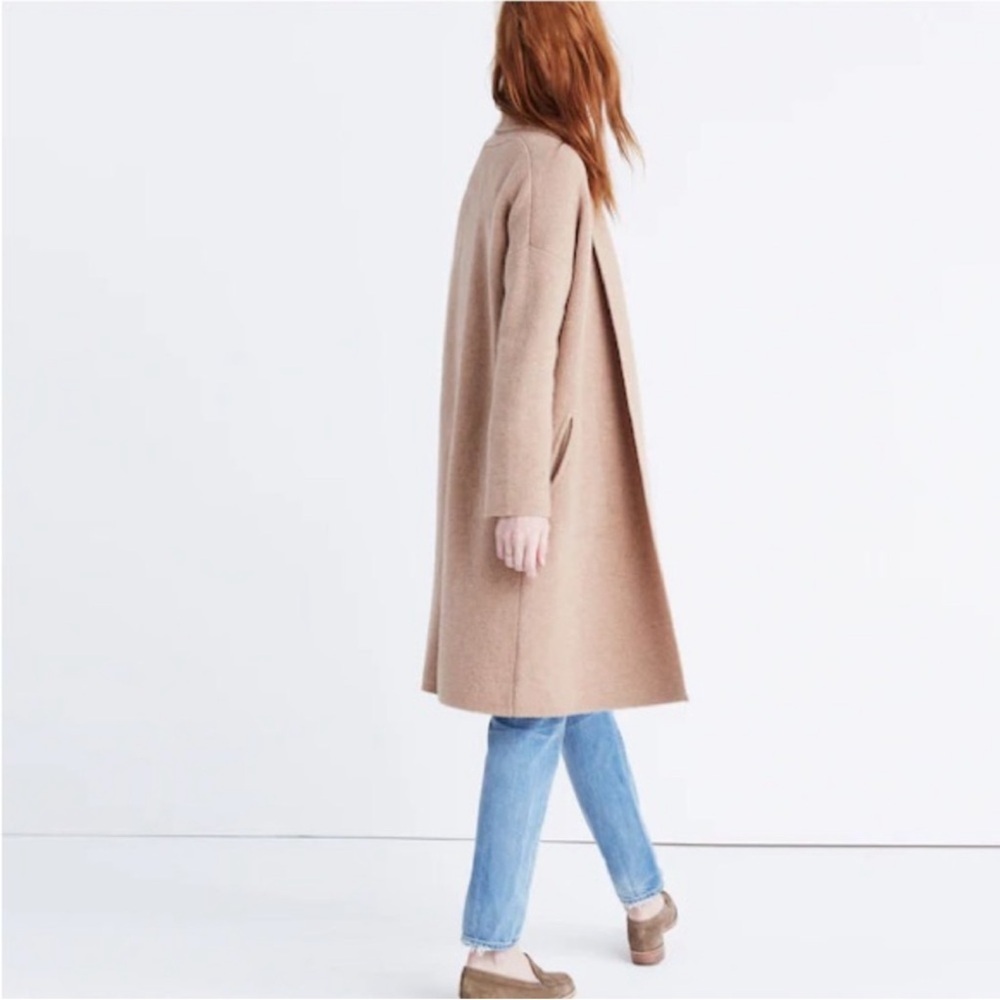 Madewell - Rivington Sweater-Coat - 100% Merino Wool - Tan - Size Medium
